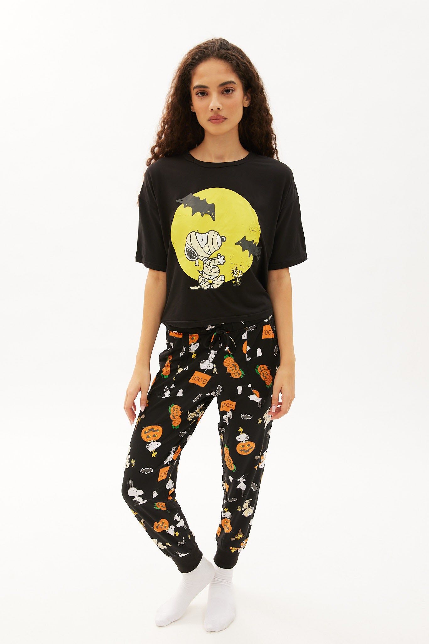 Super Soft Peanuts Snoopy Mummy Printed Pajama Set sold by Bluenotes