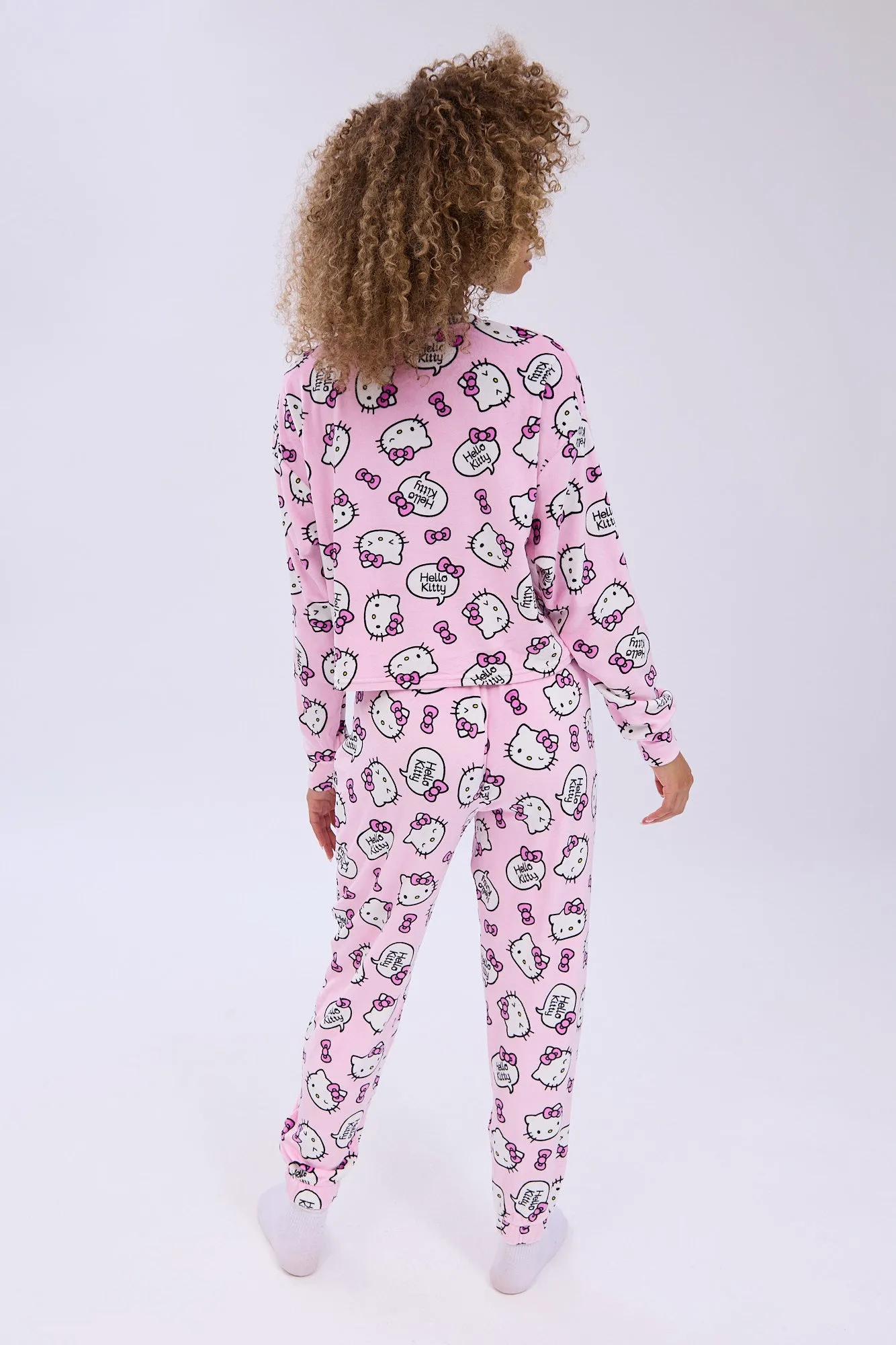 Hello Kitty Printed Velour Pajama Jogger And Tee Set sold by Bluenotes product image thumbnail 4