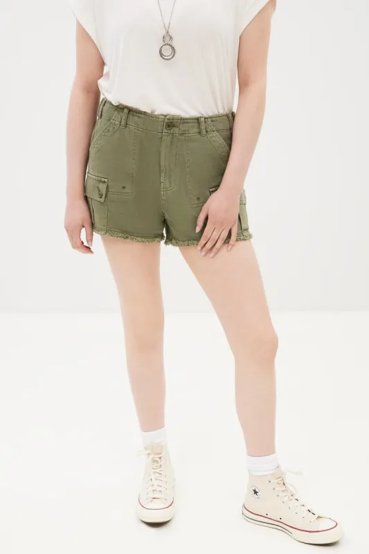 Raw Hem Utility Short sold by Bluenotes