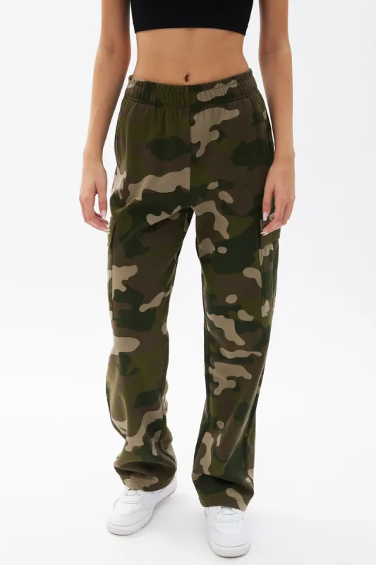 High Rise Wide Leg Cargo Jogger sold by Bluenotes