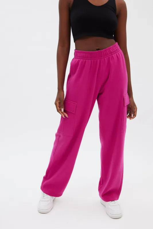 High Rise Wide Leg Cargo Jogger sold by Bluenotes
