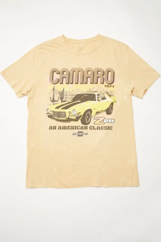 Camaro 1971 Graphic Acid Wash Tee sold by Bluenotes