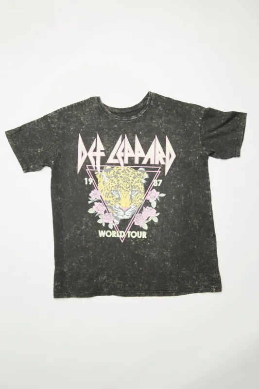 Def Leppard Graphic Oversized Tee sold by Bluenotes