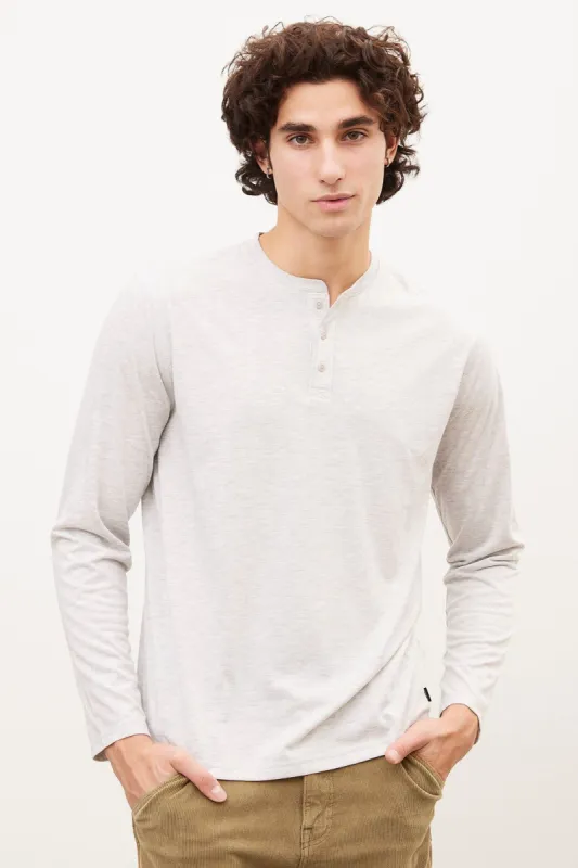TENCEL™ Long Sleeve Henley Tee sold by Bluenotes