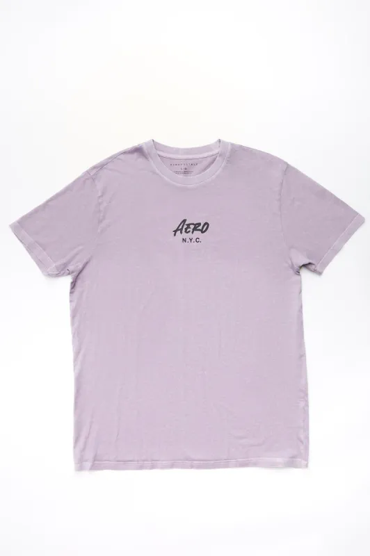AERO NYC Graphic Acid Wash Tee sold by Bluenotes
