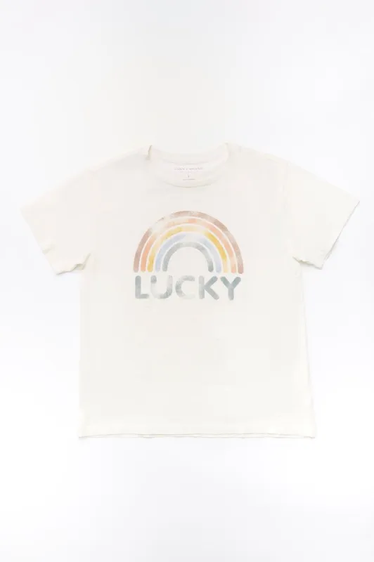 Lucky Rainbow Boyfriend Tee sold by Bluenotes