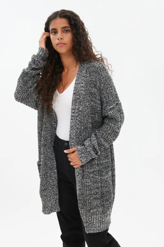 Midi Open-Front Cardigan With Pockets sold by Bluenotes