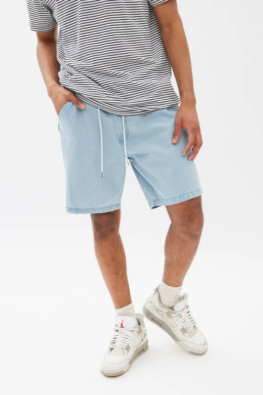 Relaxed Denim Jogger Short sold by Bluenotes