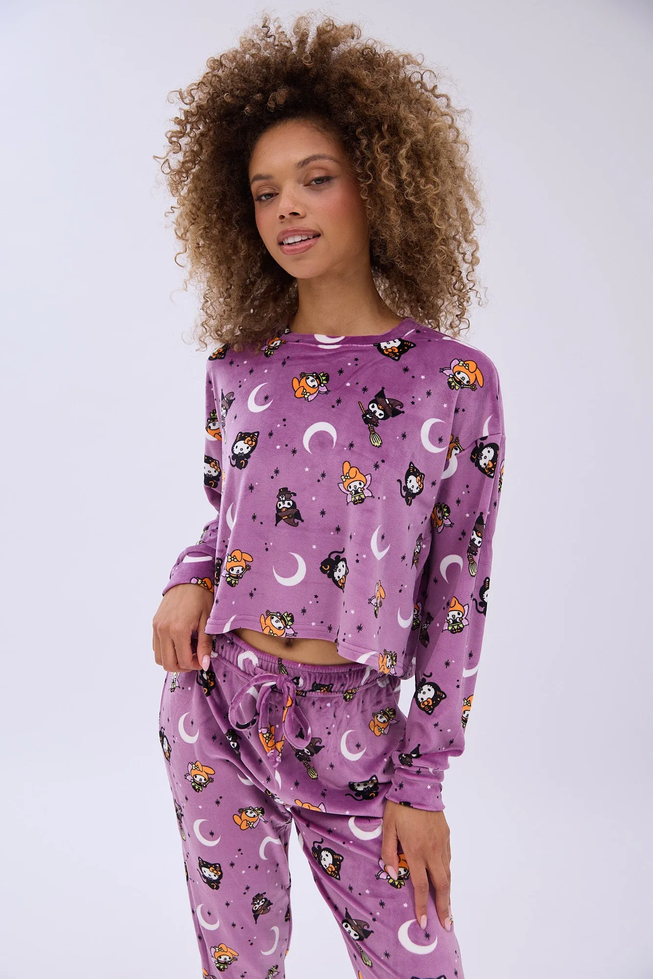 Hello Kitty And Friends Printed Velour Pajama Jogger And Tee Set sold by Bluenotes product image thumbnail 2