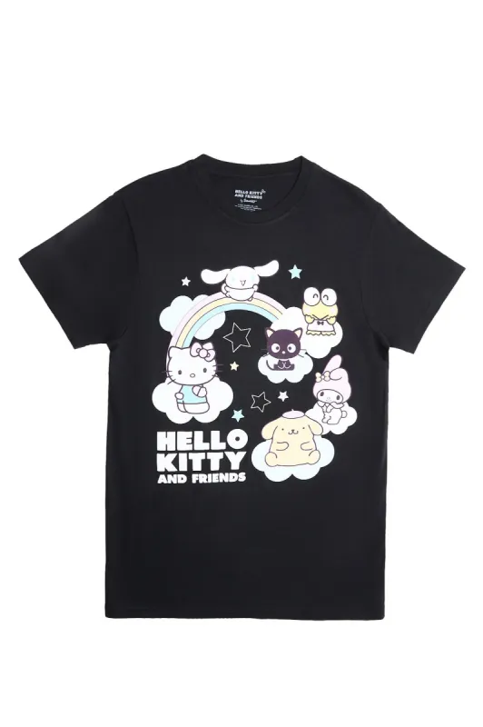 Hello Kitty And Friends Rainbow Graphic Relaxed Tee sold by Bluenotes