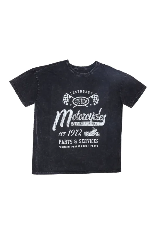 Motorcycle 1972 Graphic Boyfriend Tee sold by Bluenotes