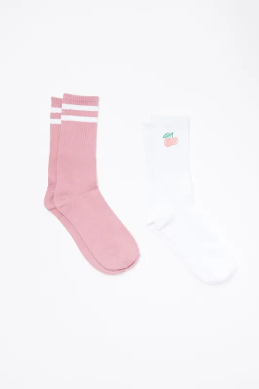 AERO Printed Crew Socks 2-Pack sold by Bluenotes