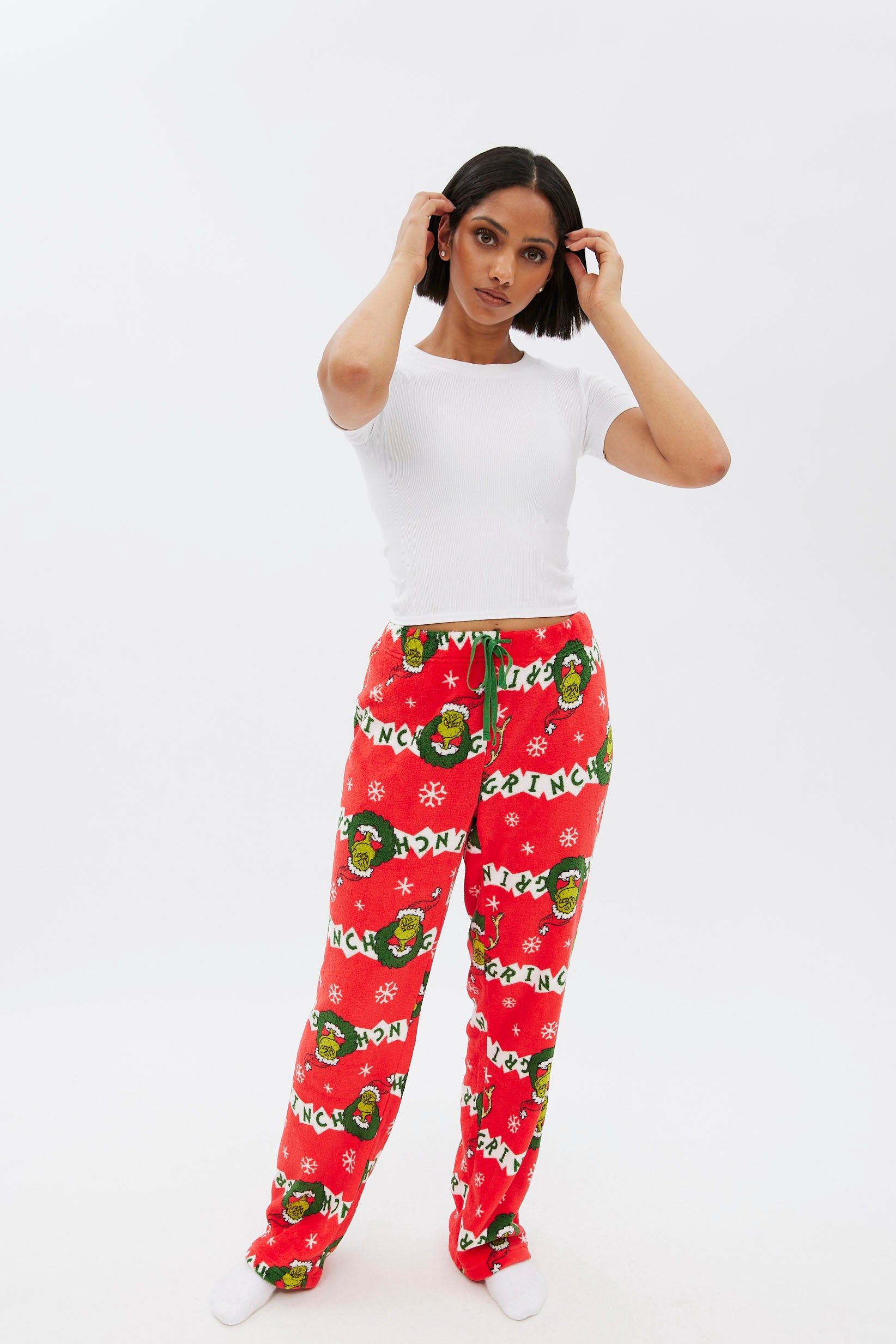 The Grinch Printed Plush Pajama Pant sold by Bluenotes product image thumbnail 2