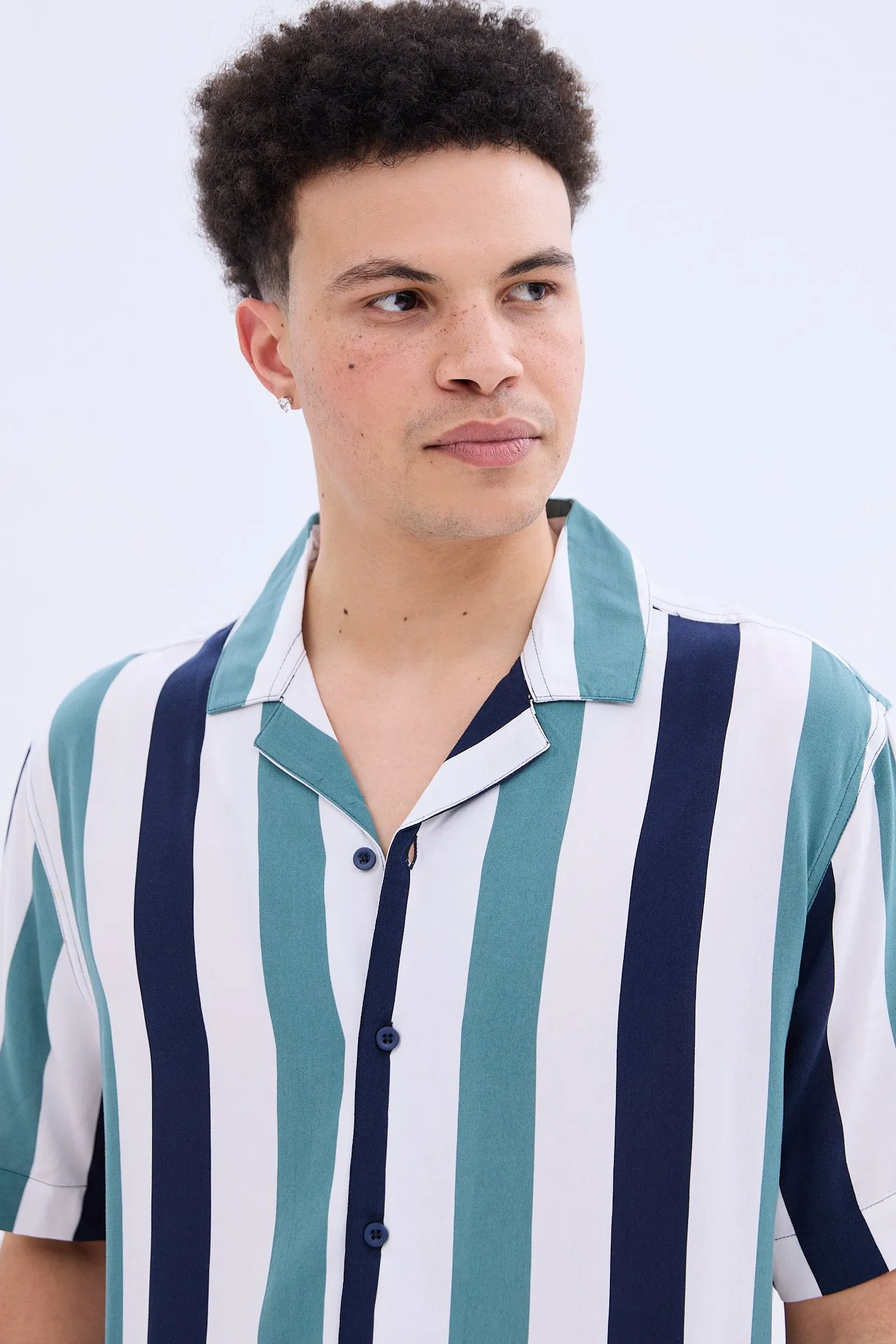 Striped Short Sleeve Resort Shirt sold by Bluenotes product image thumbnail 2
