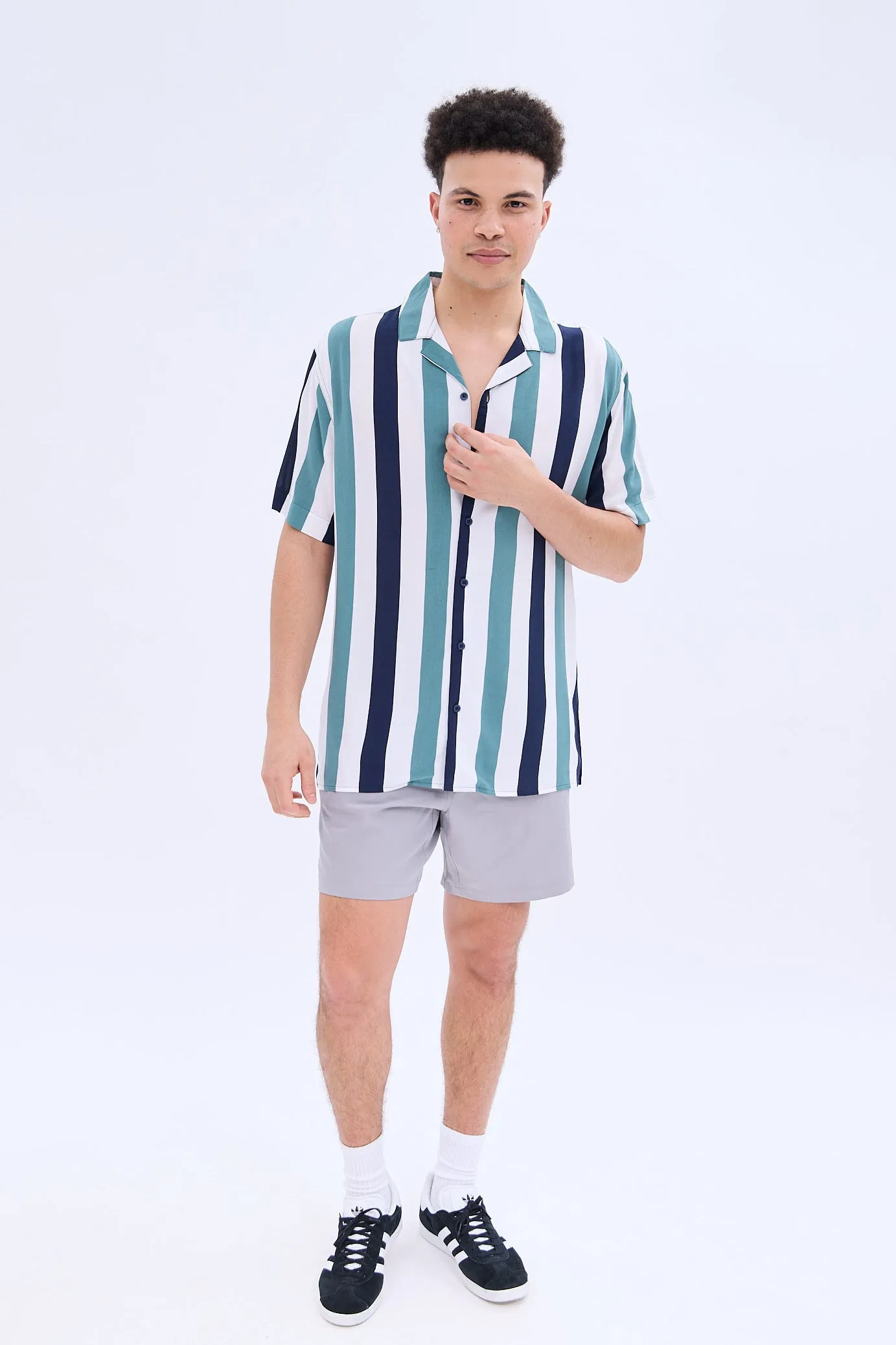 Striped Short Sleeve Resort Shirt sold by Bluenotes product image thumbnail 4