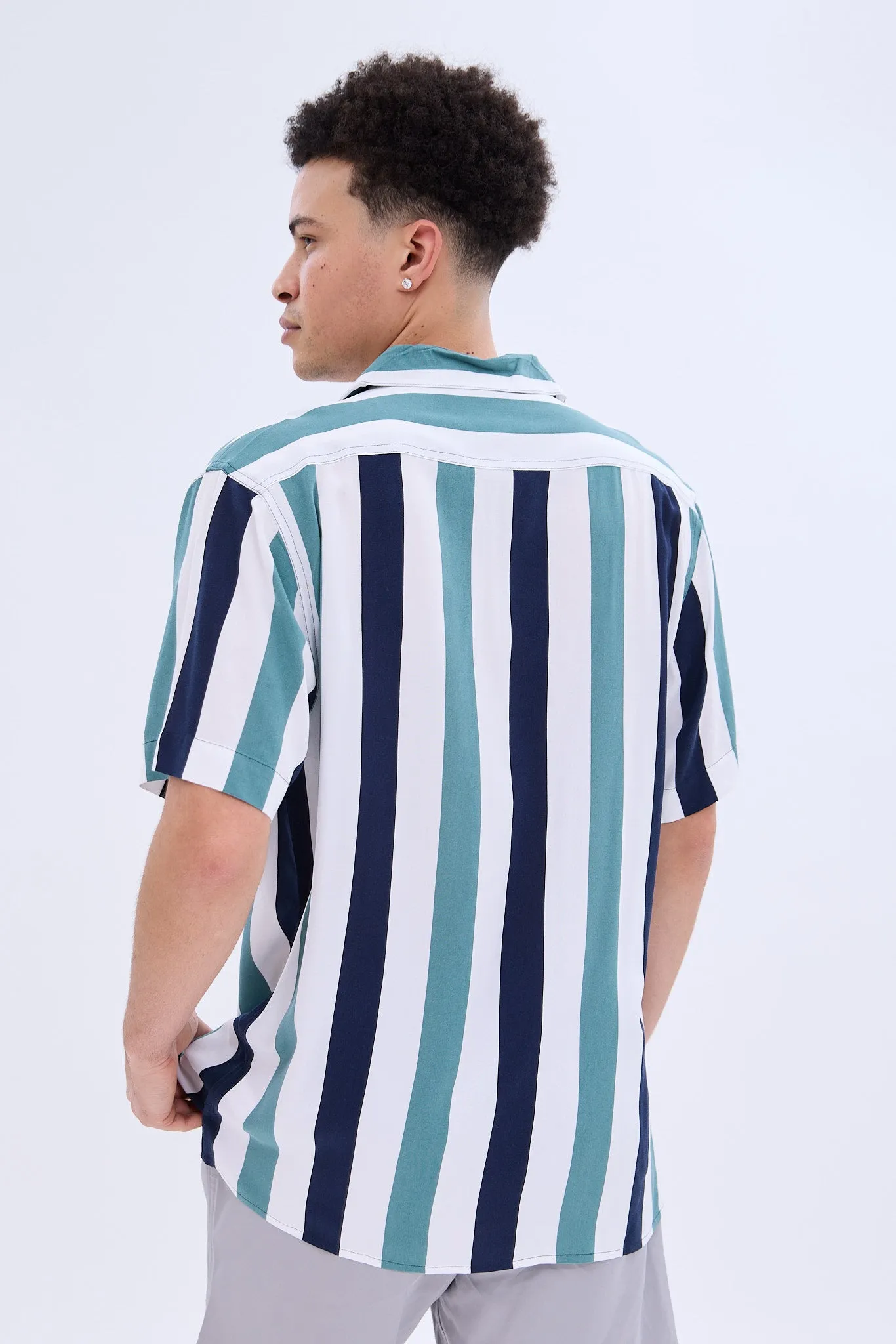 Striped Short Sleeve Resort Shirt sold by Bluenotes product image thumbnail 3