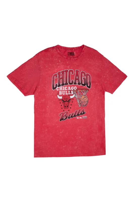 Chicago Bulls Graphic Acid Wash Tee sold by Bluenotes