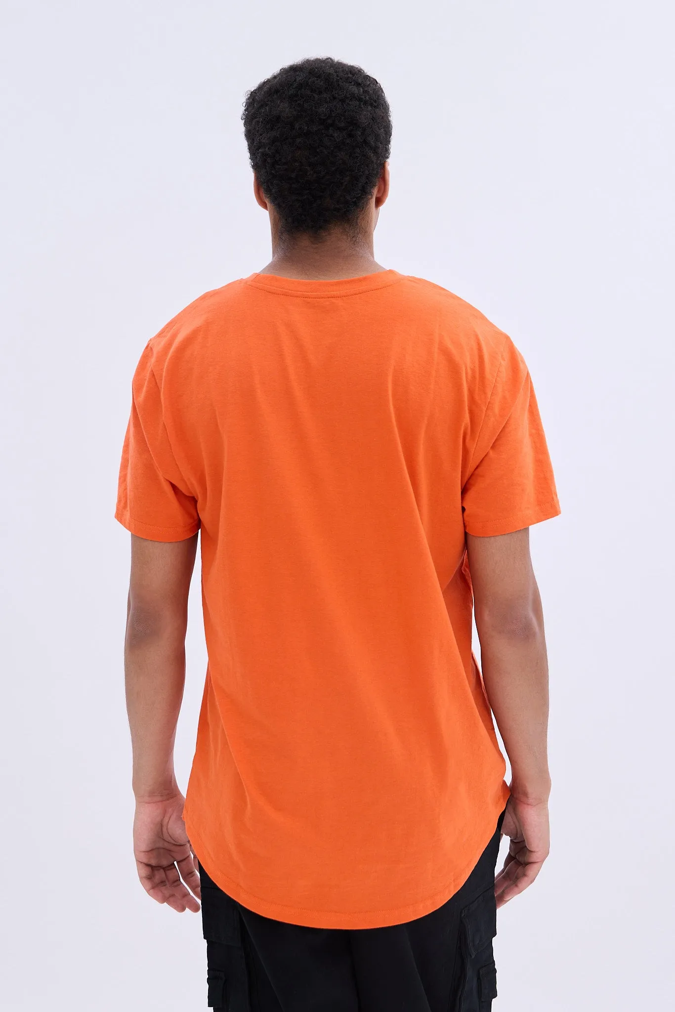 Basic Scoop Hem Crew Neck Tee sold by Bluenotes product image thumbnail 3