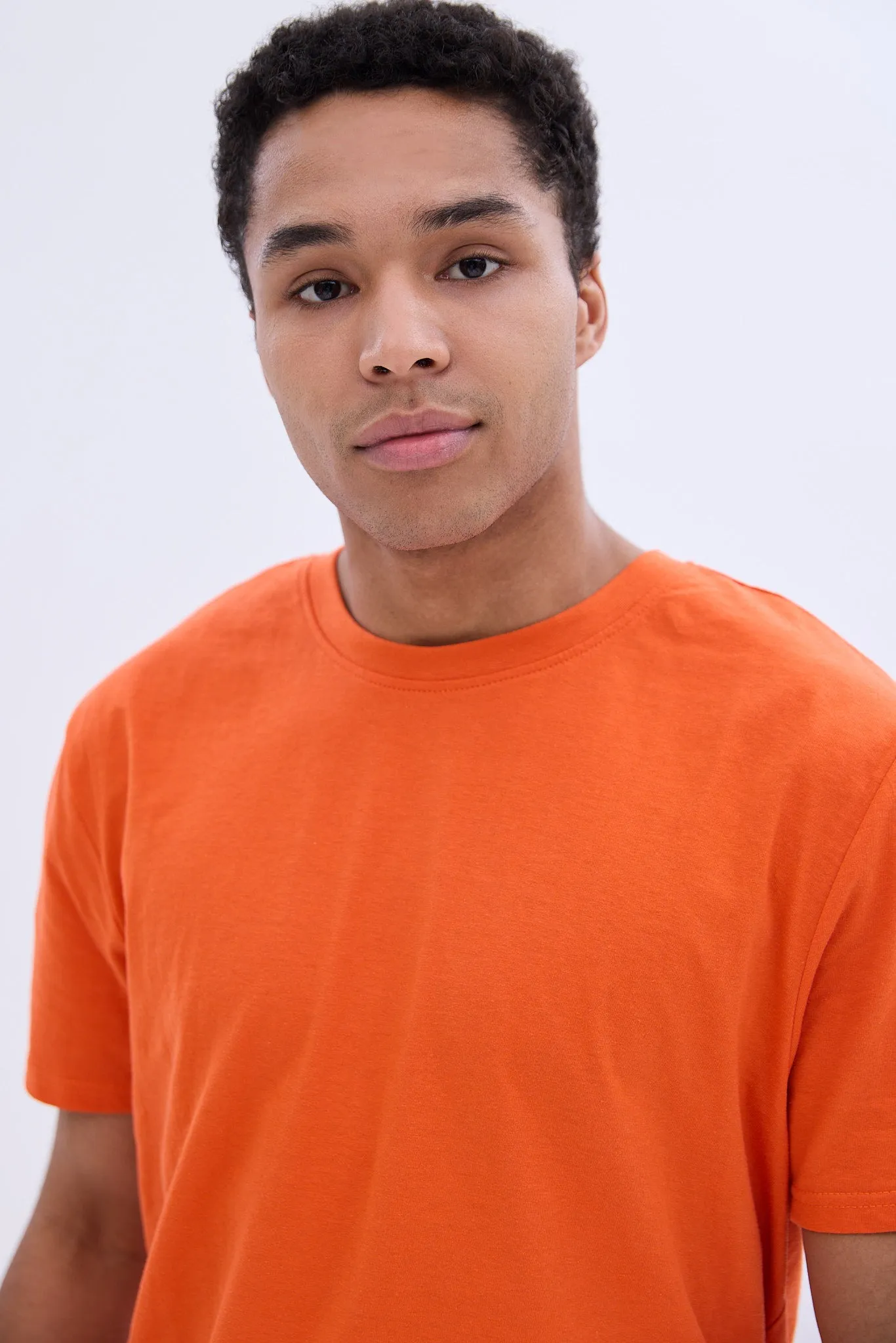 Basic Scoop Hem Crew Neck Tee sold by Bluenotes product image thumbnail 2