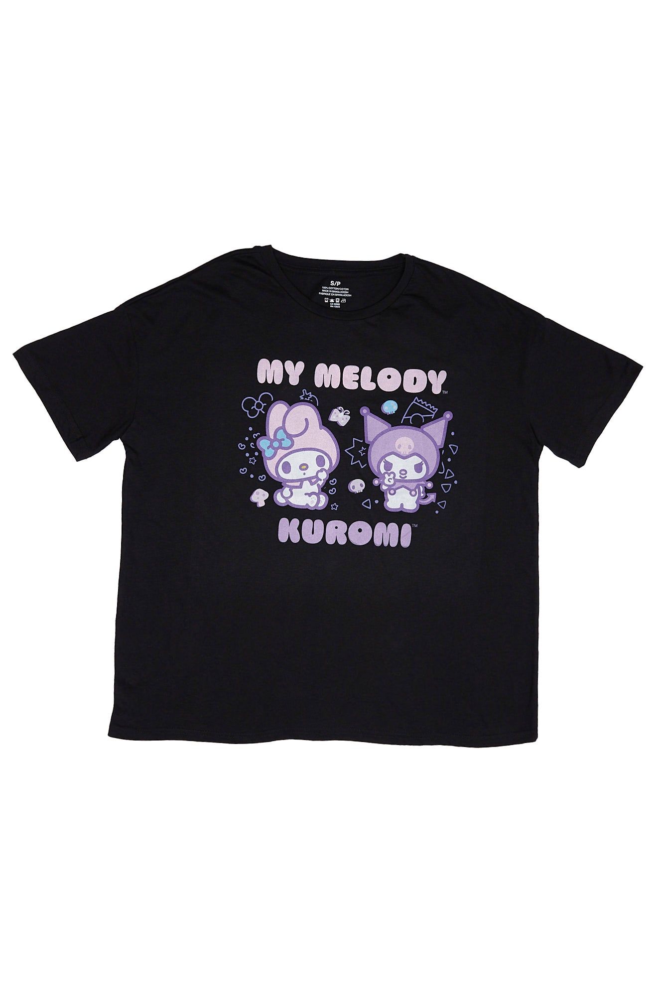 Hello Kitty My Melody Kuromi Graphic Relaxed Tee sold by Bluenotes