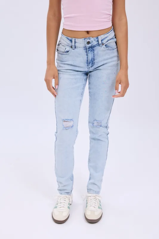 Mid Rise Skinny Jean sold by Bluenotes