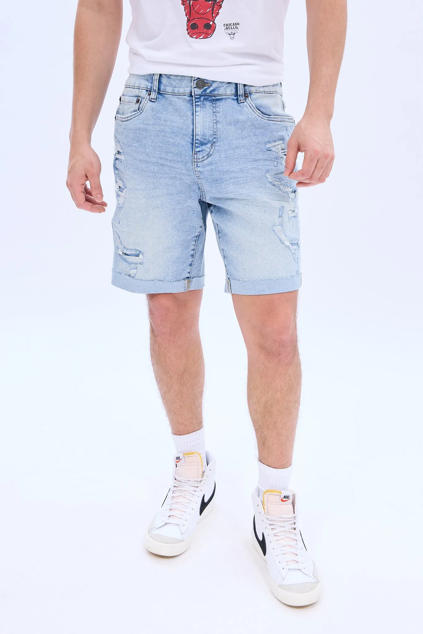 Rip & Repair Denim Short sold by Bluenotes