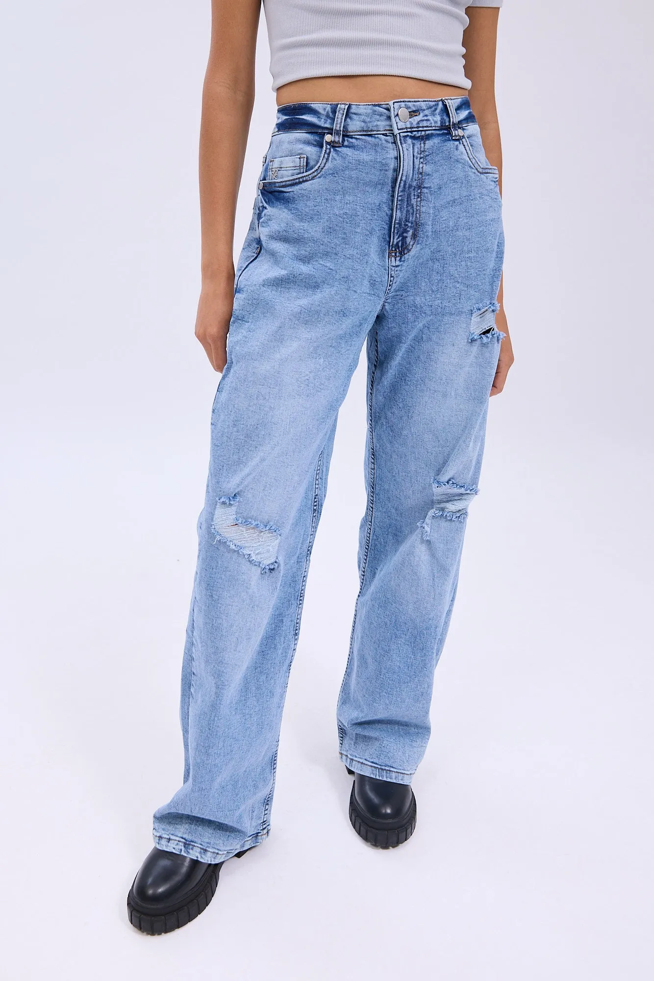 High Rise Wide Leg Jean sold by Bluenotes