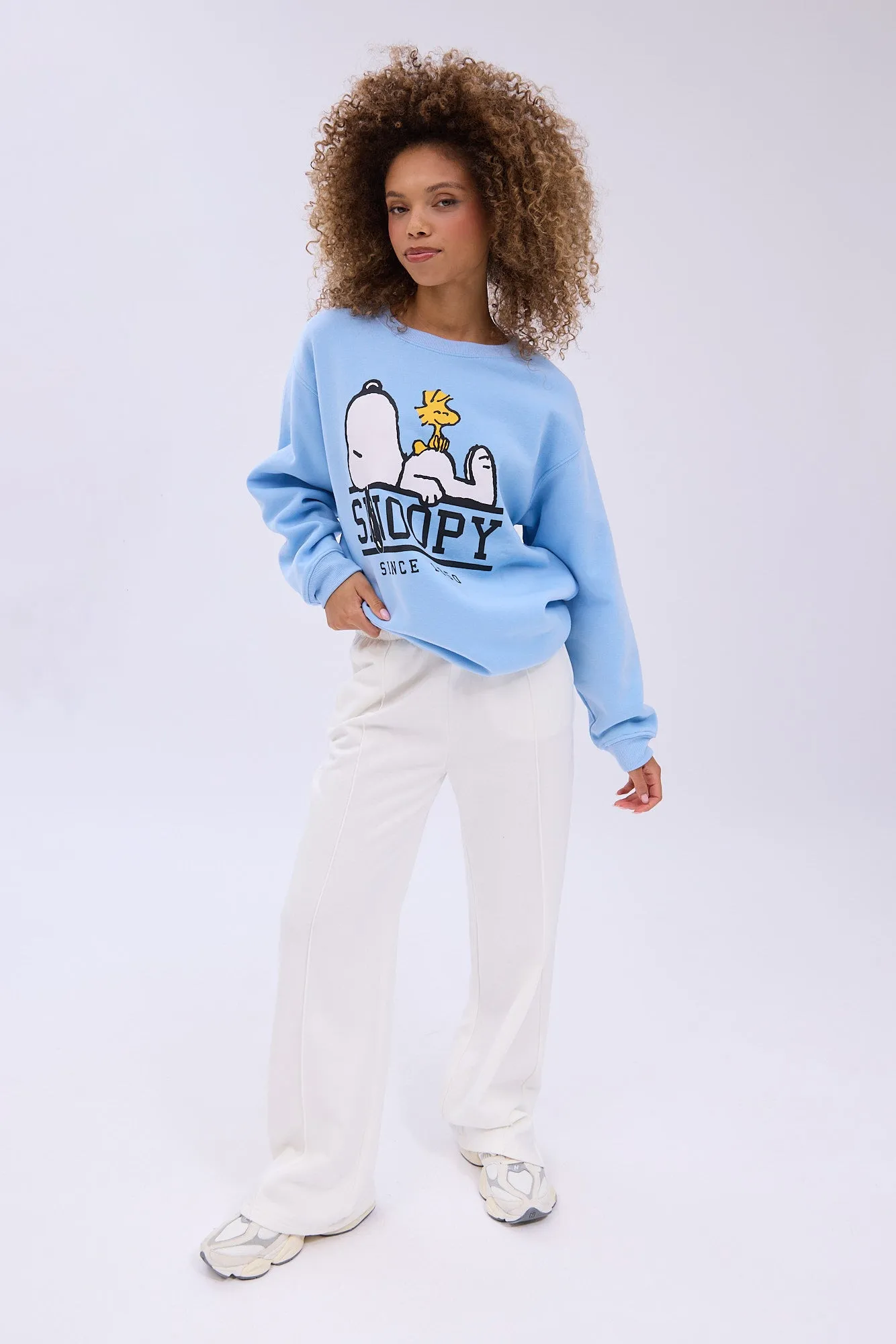 Peanuts Snoopy Since 1950 Graphic Crew Neck Relaxed Sweatshirt sold by Bluenotes product image thumbnail 2