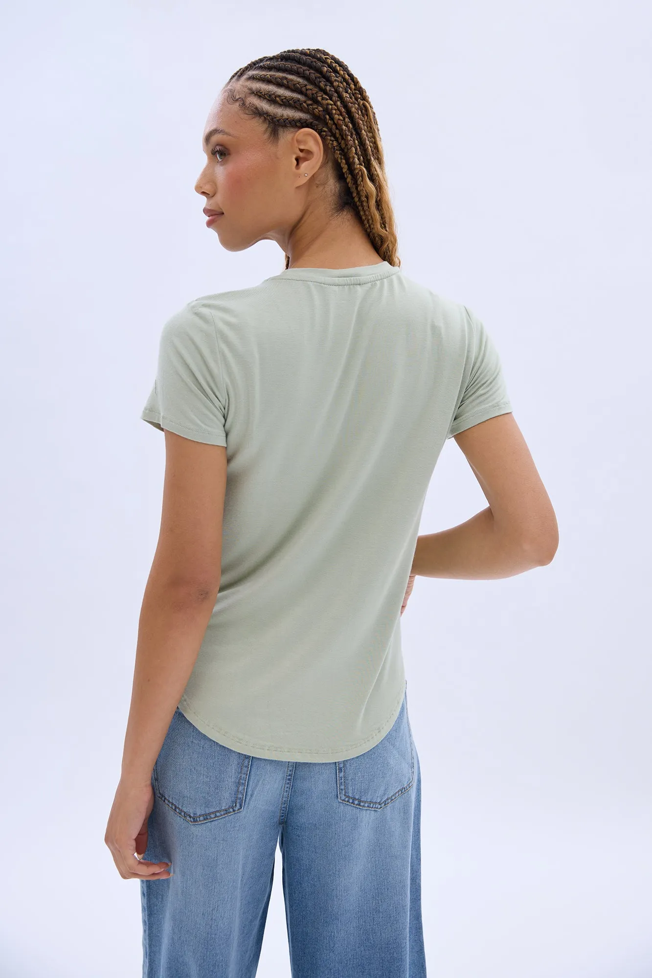 Short Sleeve Crew Neck Tee sold by Bluenotes product image thumbnail 4