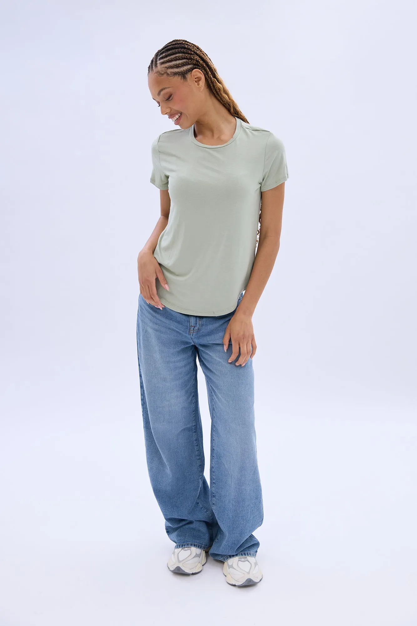 Short Sleeve Crew Neck Tee sold by Bluenotes product image thumbnail 2