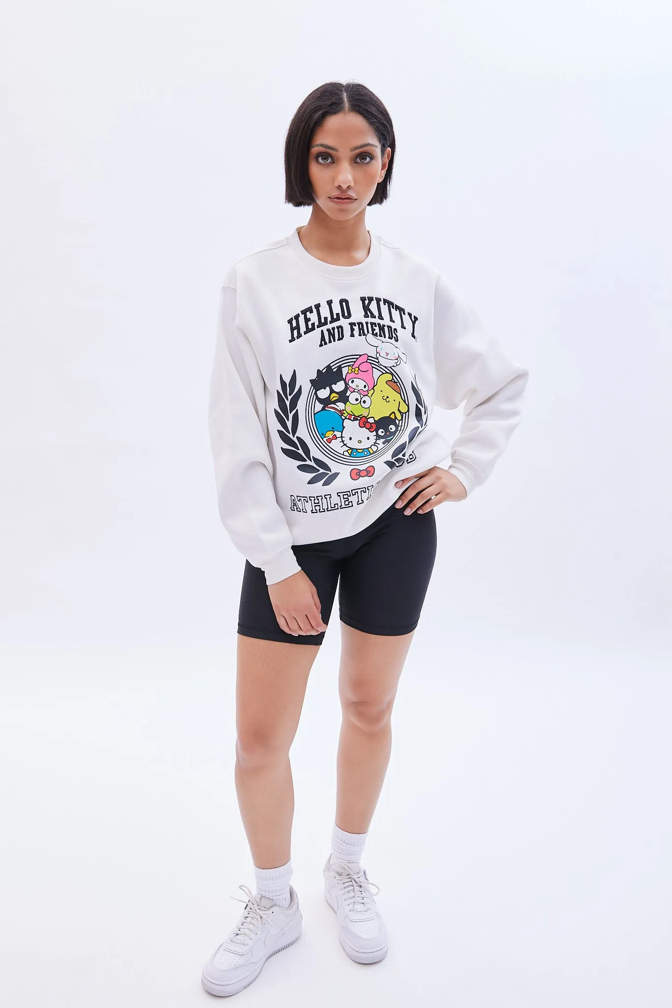 Hello Kitty And Friends Athletic Club Graphic Crew Neck Oversized Sweatshirt sold by Bluenotes product image thumbnail 2