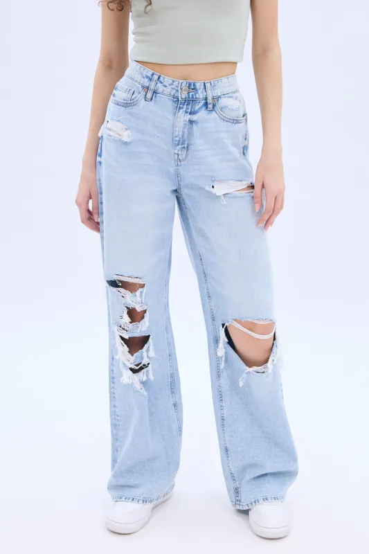 Super High Rise Wide Leg Jean sold by Bluenotes