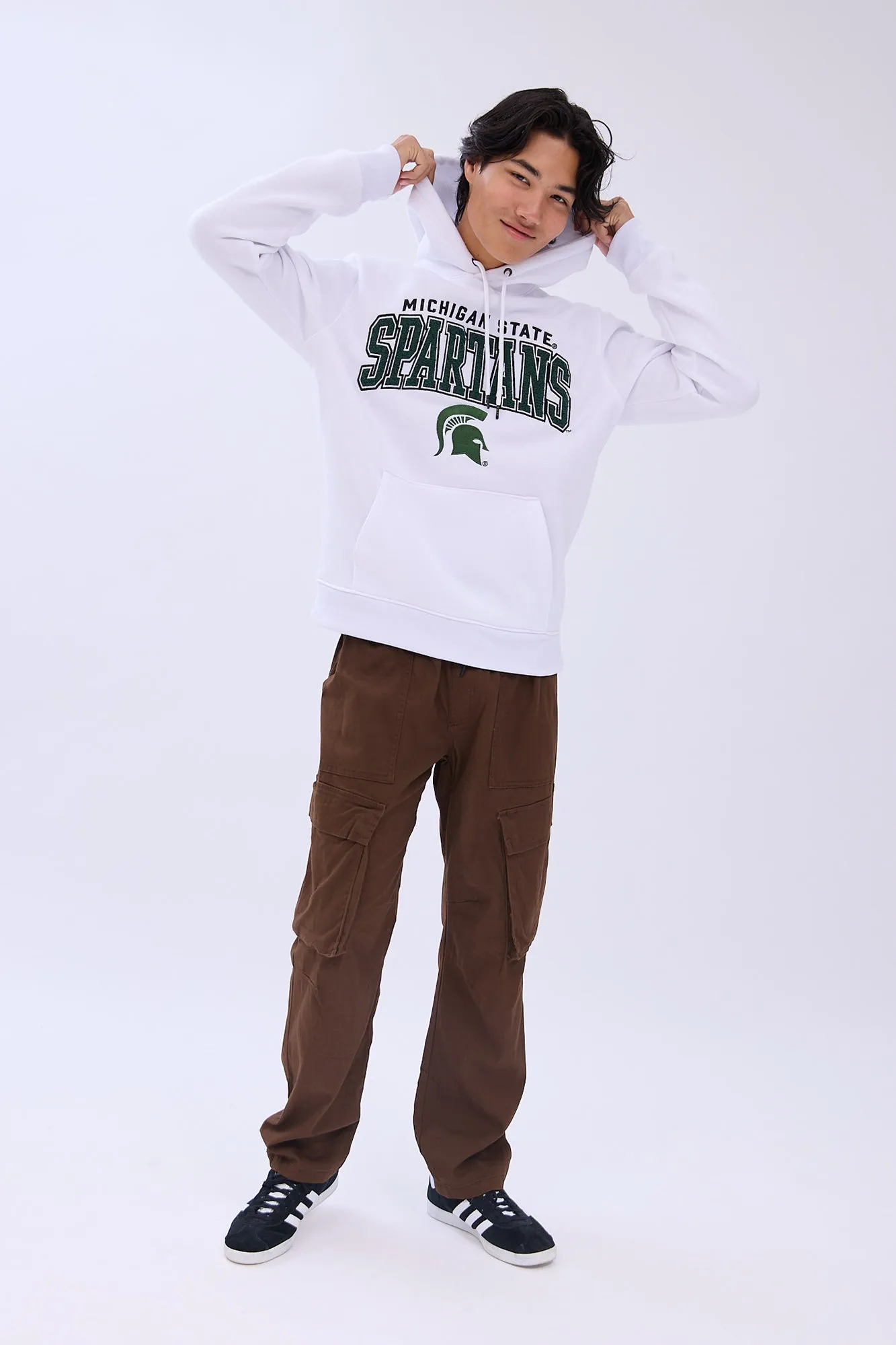 Michigan Spartans Chenille Graphic Hoodie sold by Bluenotes product image thumbnail 4