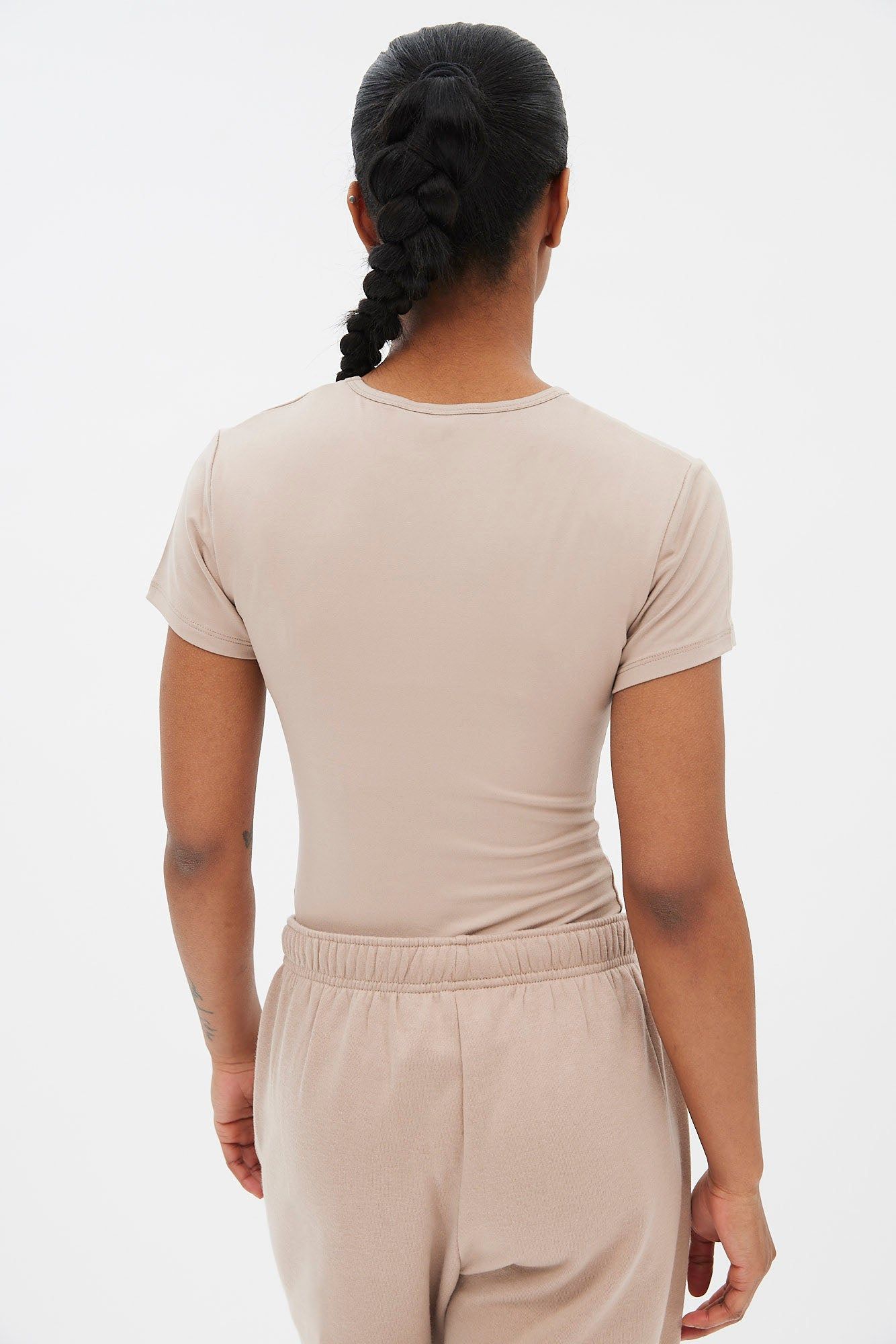 Short Sleeve Crew Neck Bodysuit sold by Bluenotes product image thumbnail 12