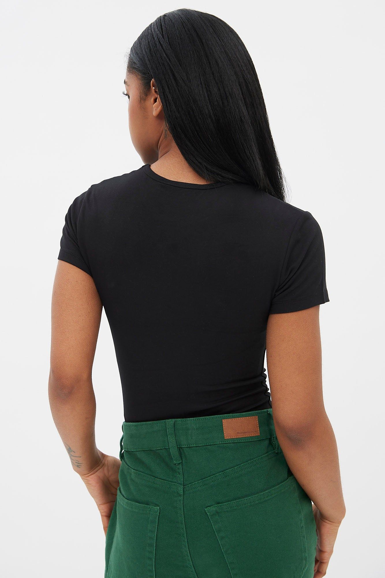 Short Sleeve Crew Neck Bodysuit sold by Bluenotes product image thumbnail 5