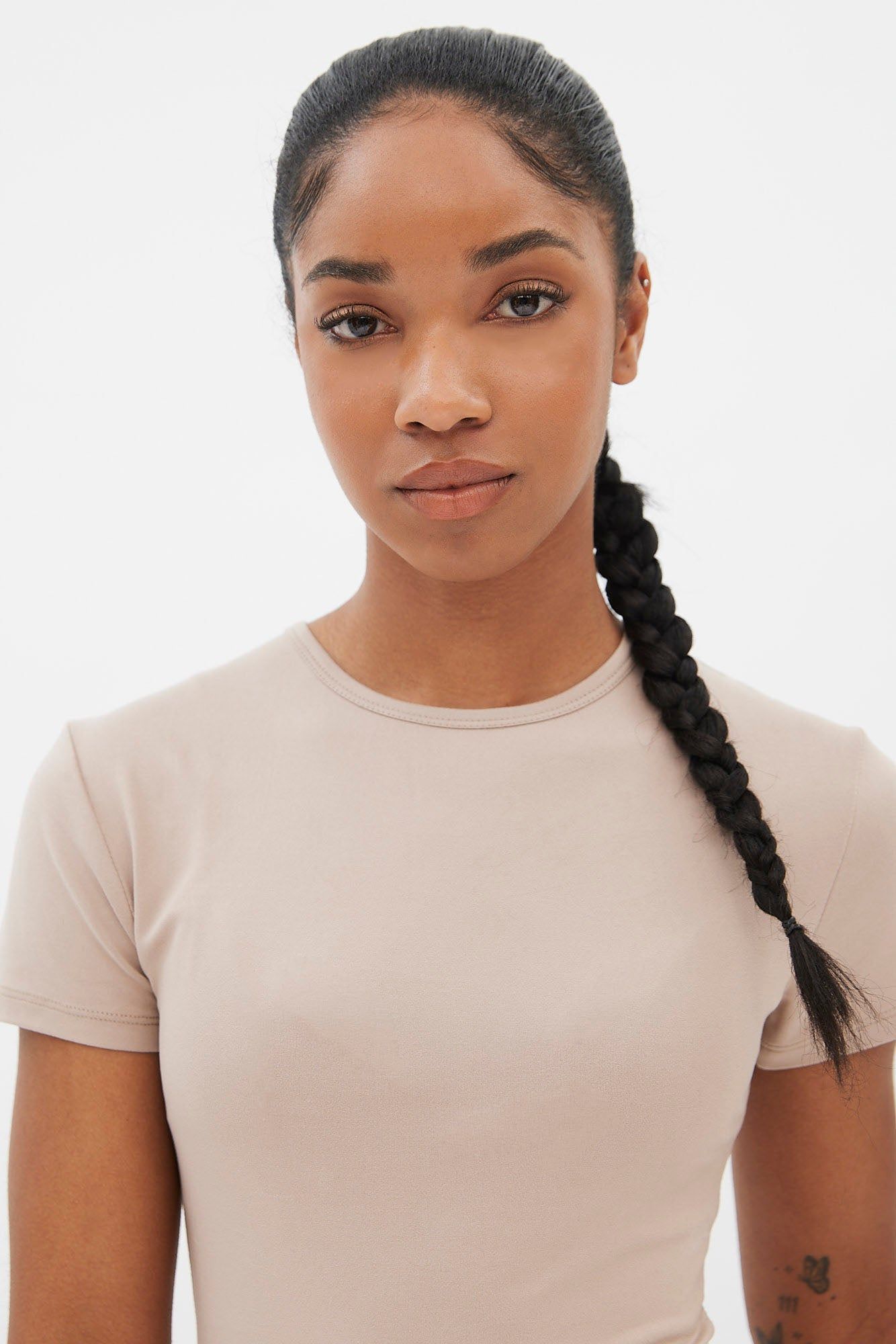 Short Sleeve Crew Neck Bodysuit sold by Bluenotes product image thumbnail 11