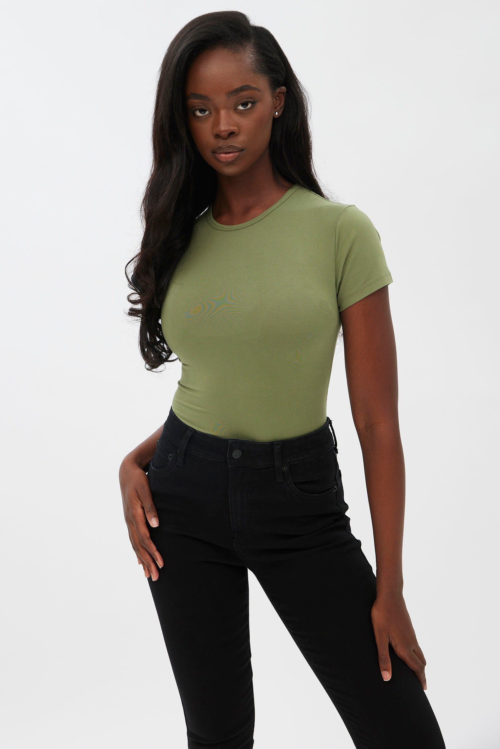 Short Sleeve Crew Neck Bodysuit sold by Bluenotes product image thumbnail 17