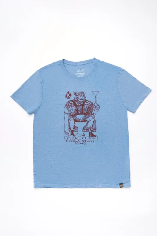 Lucky Brand Royal Flush Venice Burnout Tee made by Bluenotes