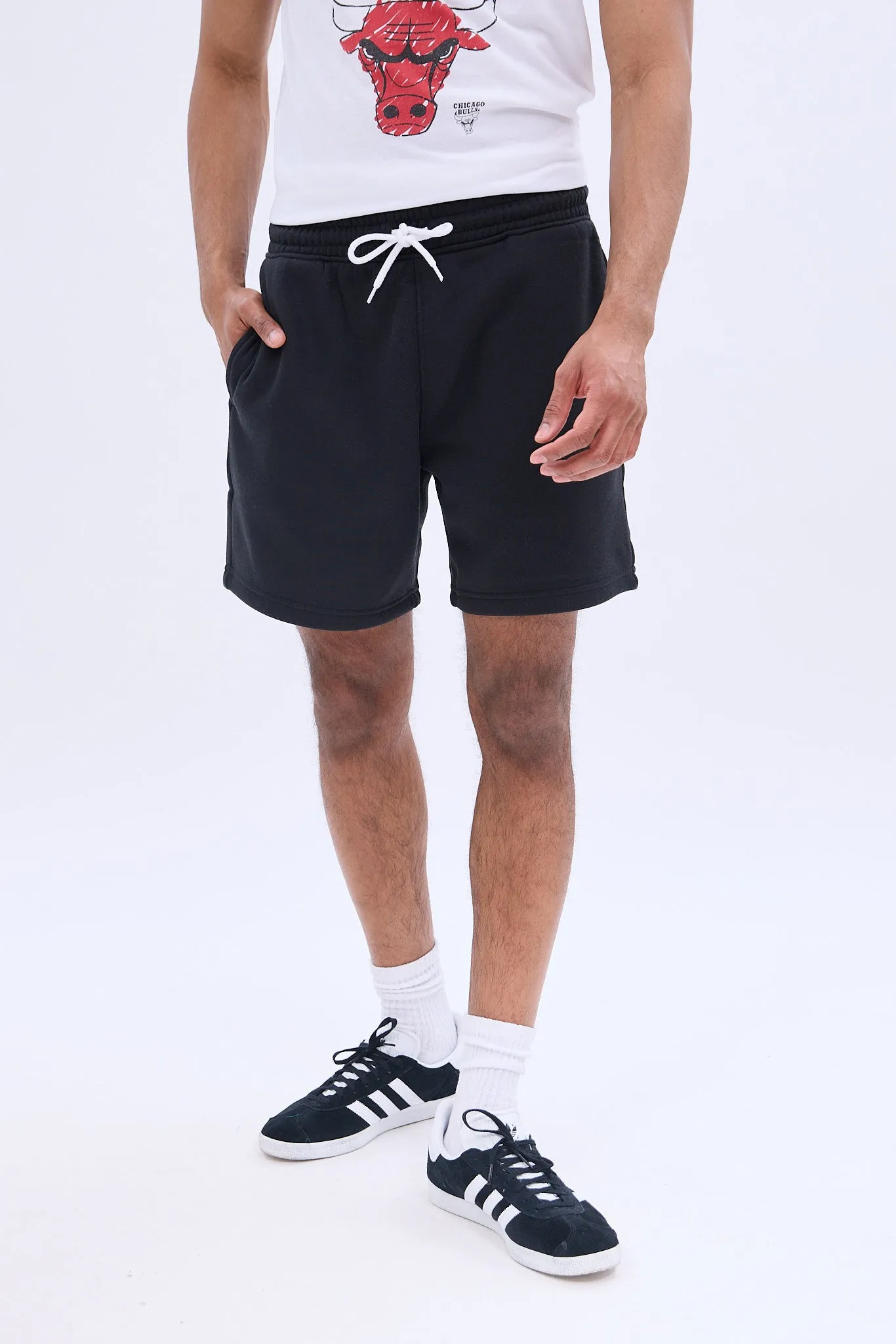 AERO Logo Printed Fleece Short sold by Bluenotes