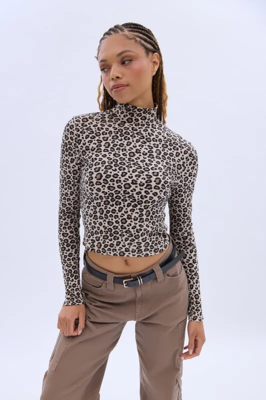 AERO Long Sleeve Mock Neck Top sold by Bluenotes