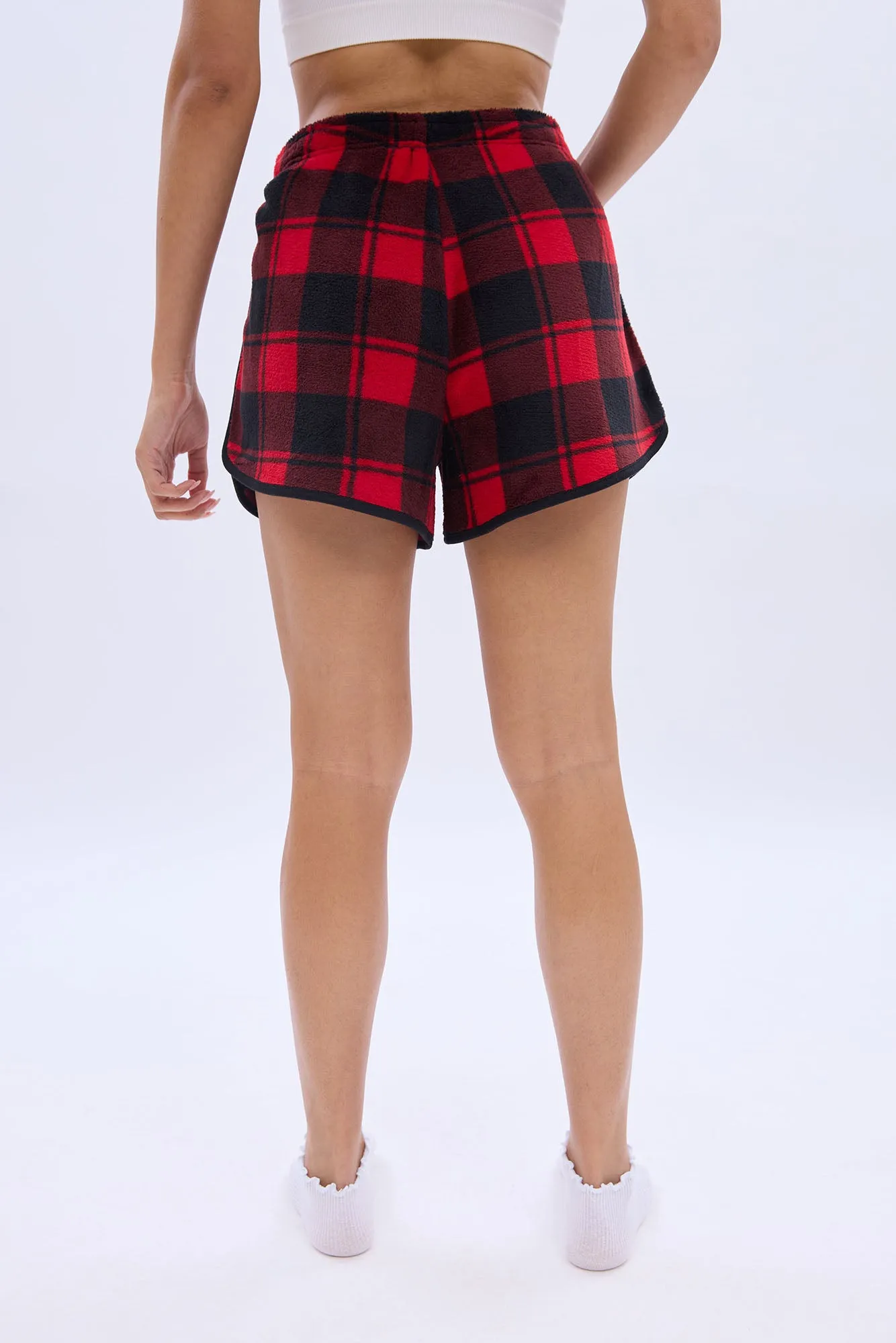 Printed Plush Pajama Shorts sold by Bluenotes product image thumbnail 5