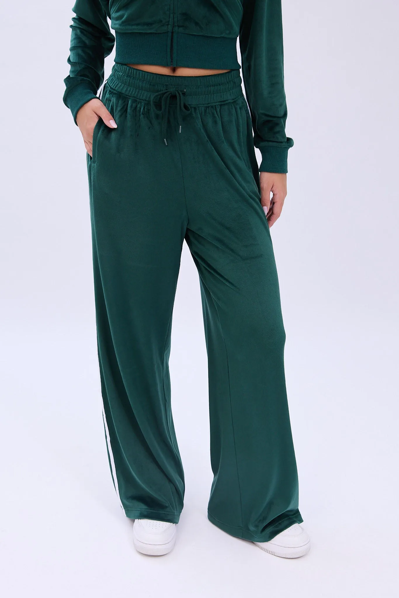 AERO Velour Wide Leg Sweatpants sold by Bluenotes product image thumbnail 5