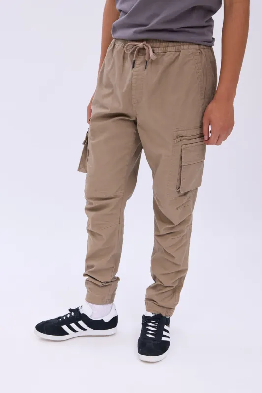 AERO Zip Cargo Twill Jogger sold by Bluenotes