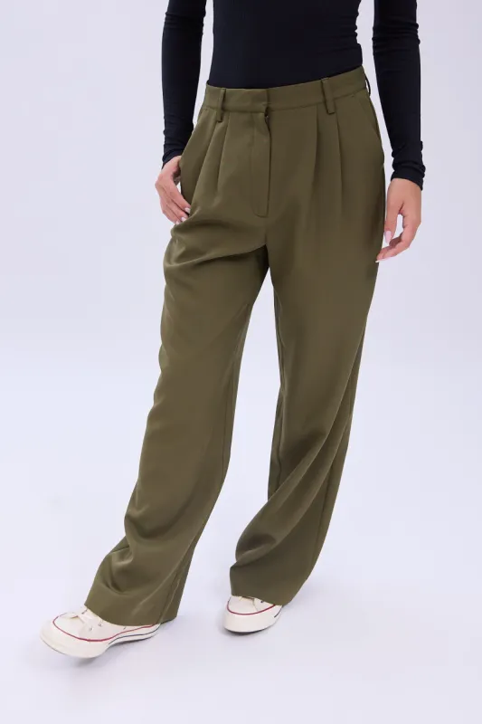 Ultra High Rise Wide Leg Tailored Pants sold by Bluenotes