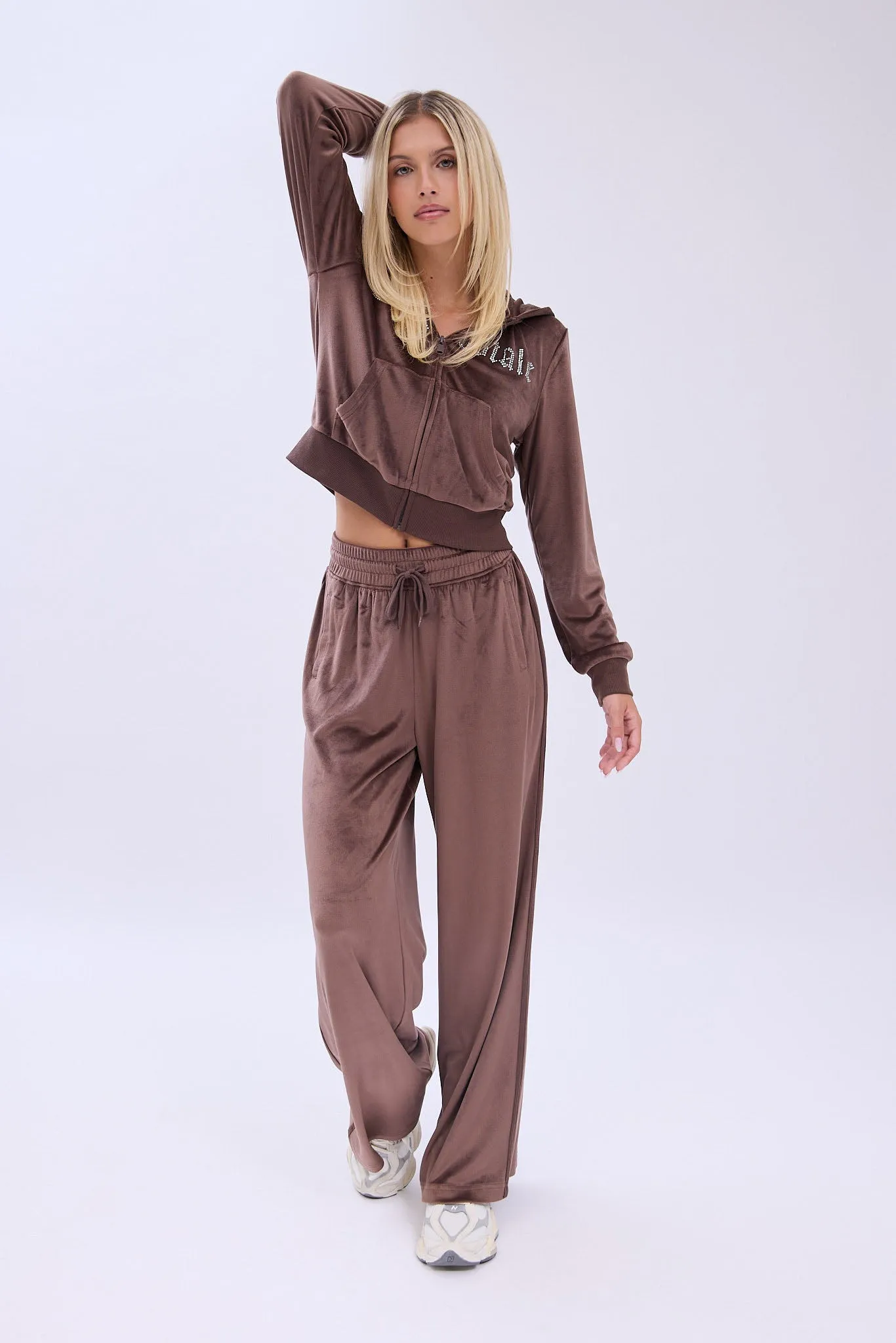 AERO Velour Zip-Up Hoodie sold by Bluenotes product image thumbnail 3