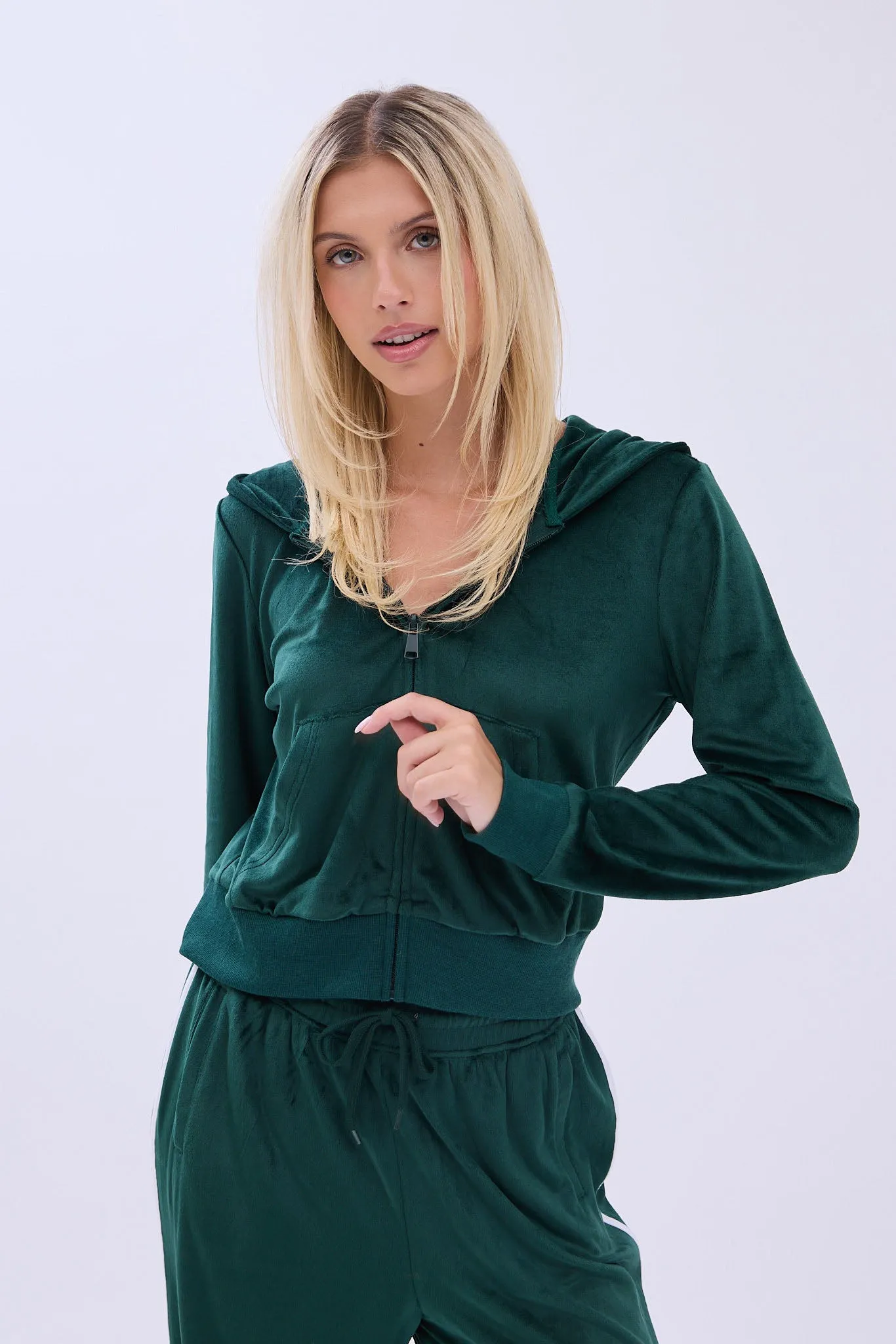 AERO Velour Zip-Up Hoodie sold by Bluenotes product image thumbnail 5