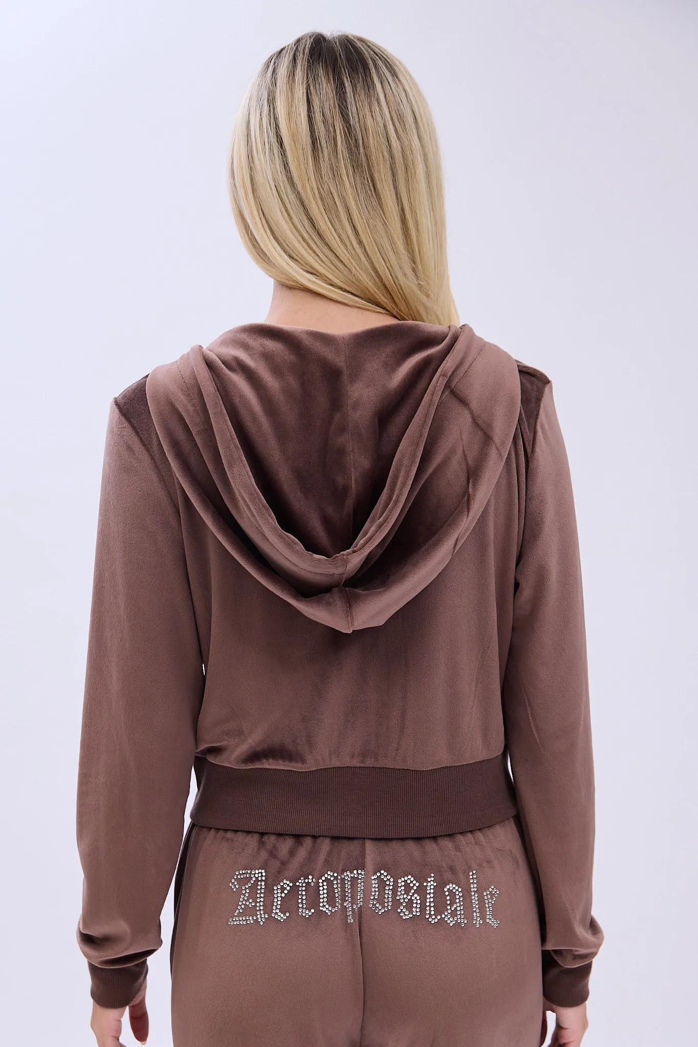 AERO Velour Zip-Up Hoodie sold by Bluenotes product image thumbnail 4