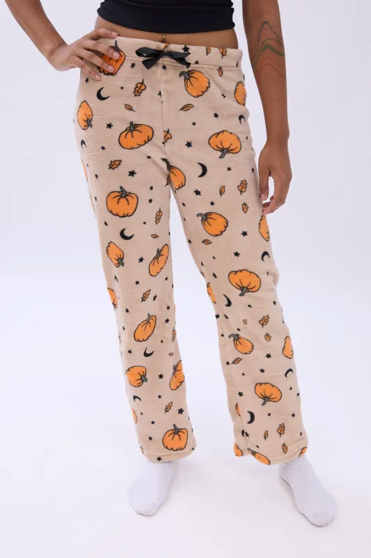 Printed Plush Pajama Pants sold by Bluenotes