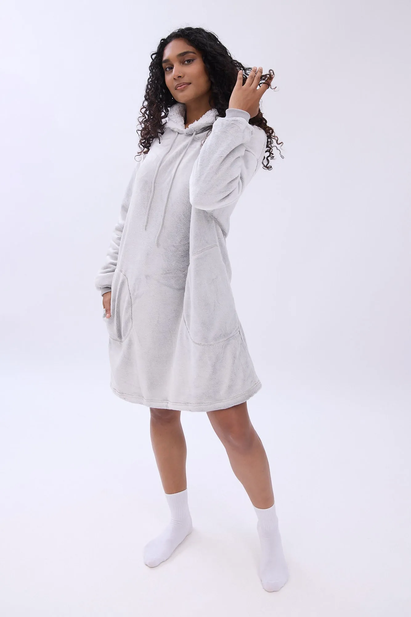 Printed Plush Blanket Hoodie sold by Bluenotes product image thumbnail 2