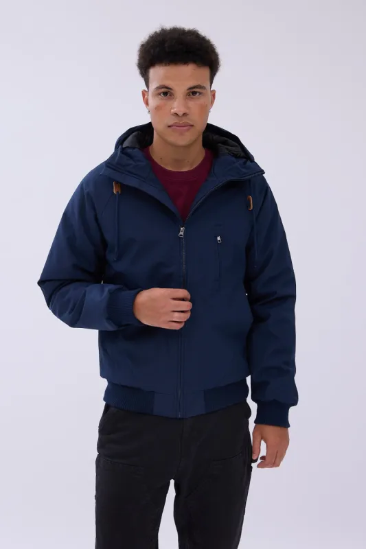 North Western Raglan Bomber Hooded Jacket sold by Bluenotes